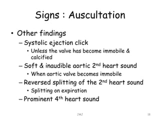 Cardiac Click Aortic stenosis | PPTX