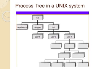 Process Tree in a UNIX system
 