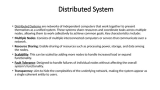 Distributed Systems Issue Design Issues of Distributed System (1).pptx