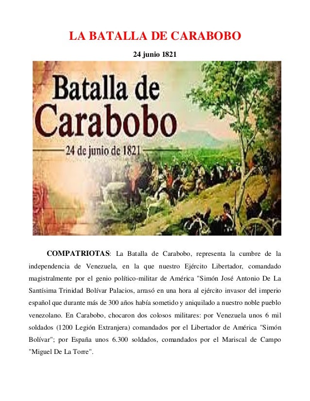 Batalla de Carabobo pdf
