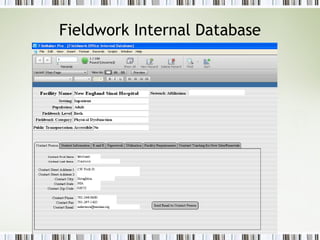 Fieldwork Internal Database 