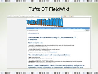 Tufts OT FieldWiki 
