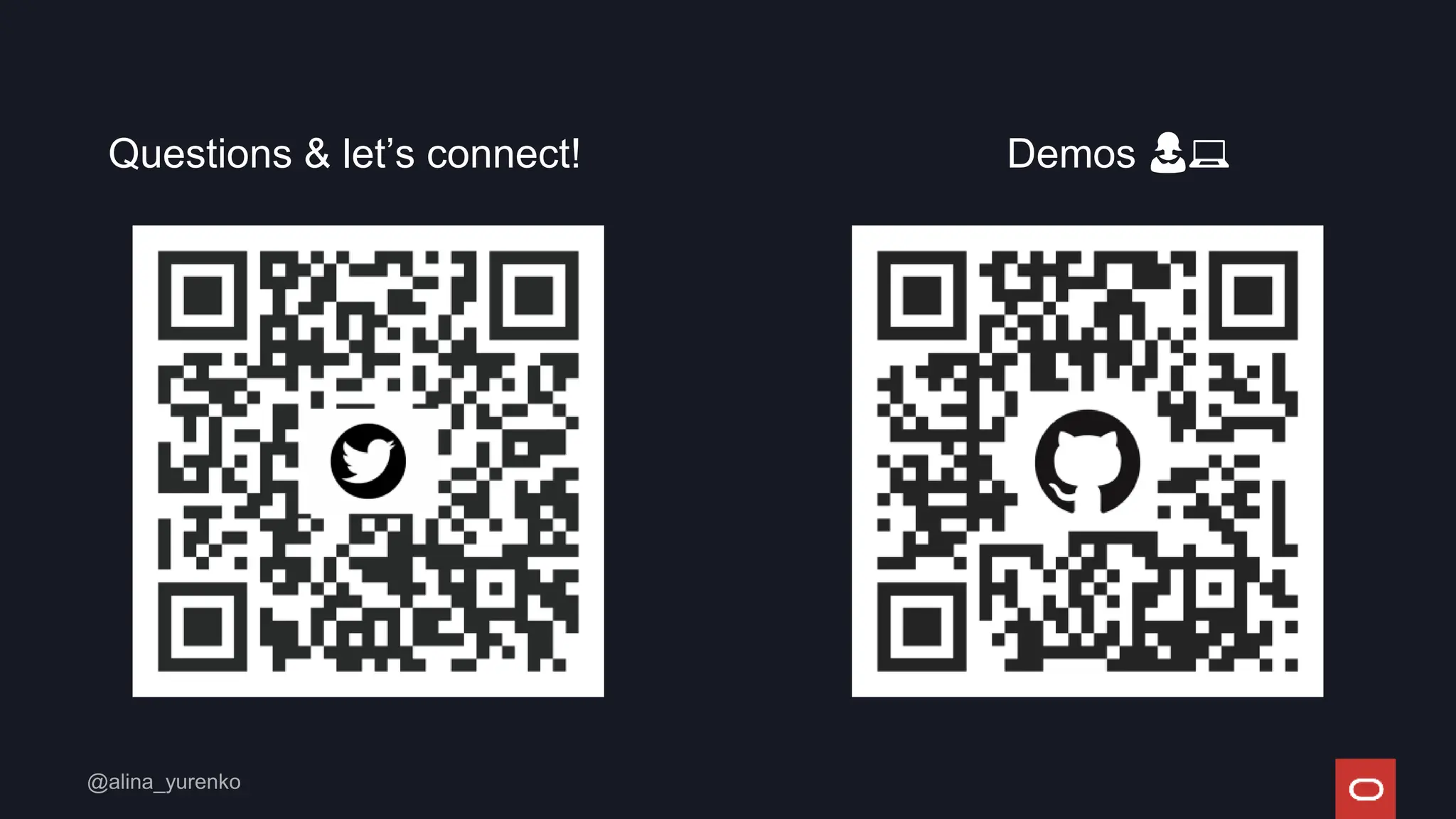 Questions & let’s connect! Demos 👩💻
 