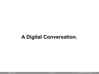 A Digital Conversation.




Ahead of Time              Page 50        © 2008 Ahead of Time GmbH