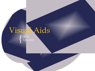 {
Visual Aids
AFA
LEL1022
 