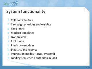 System functionalityCollision interface
