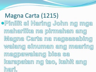 Magna Carta (1215)
 