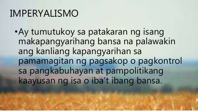 Ang Kolonyalismo at Imperyalismo sa Timog at Kanlurang Asya