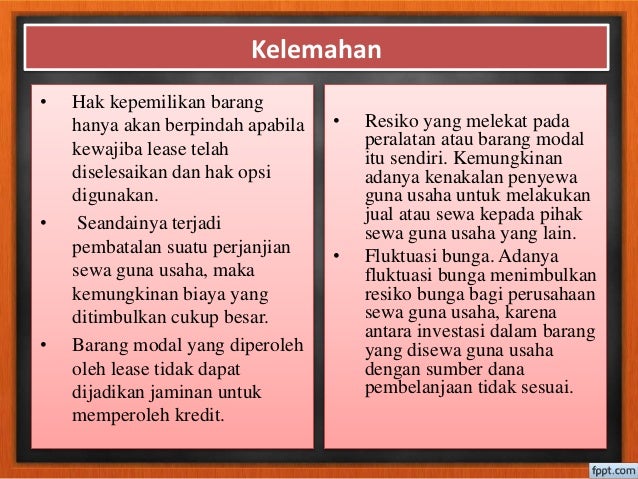 Sewa Guna Usaha Leasing