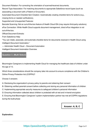 AP-211 Certification Exam – Advanced Professional Assessment | PDF