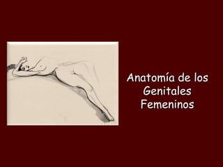 Anatomía de los
Genitales
Femeninos
 
