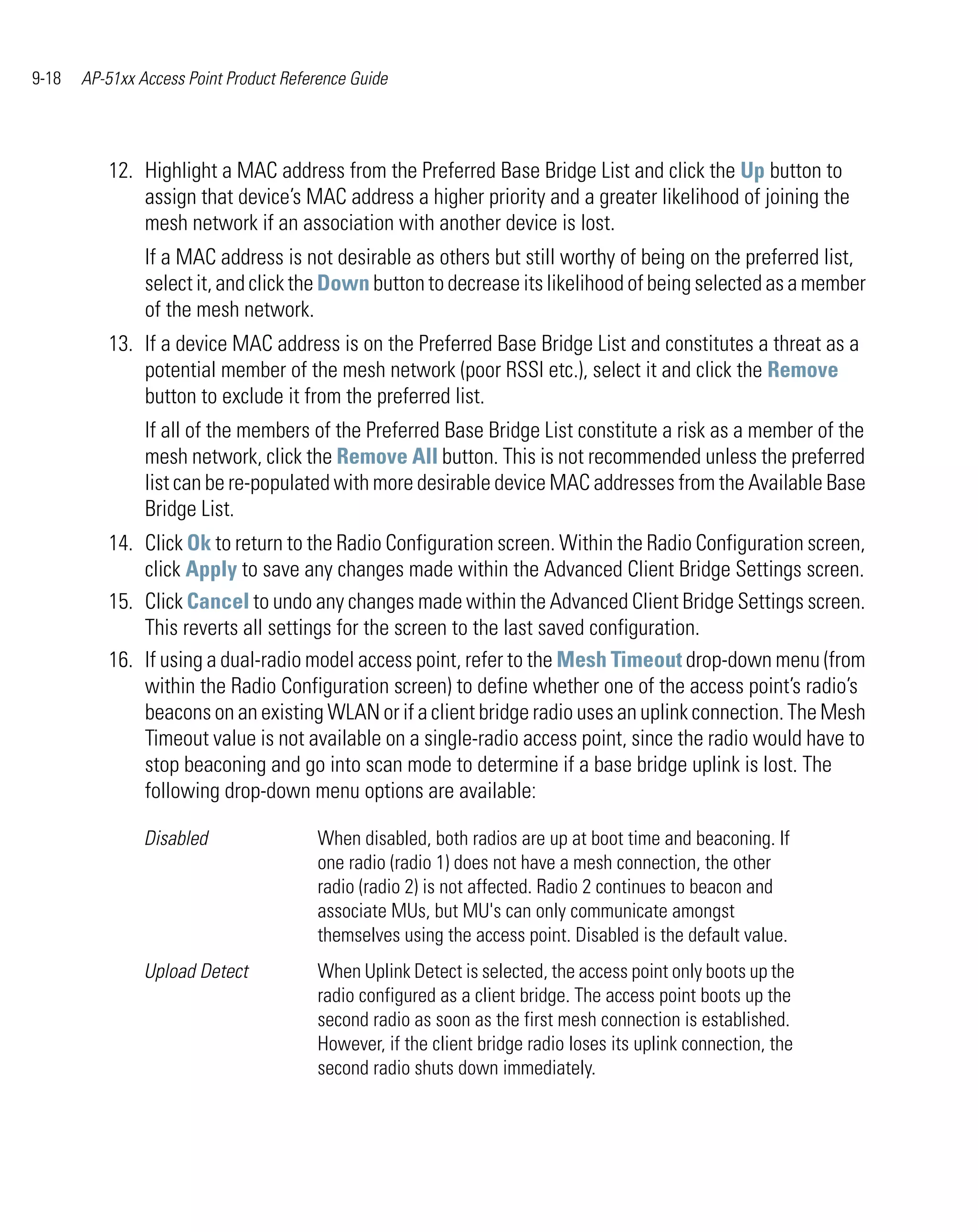 Ap 51xx access point product reference guide