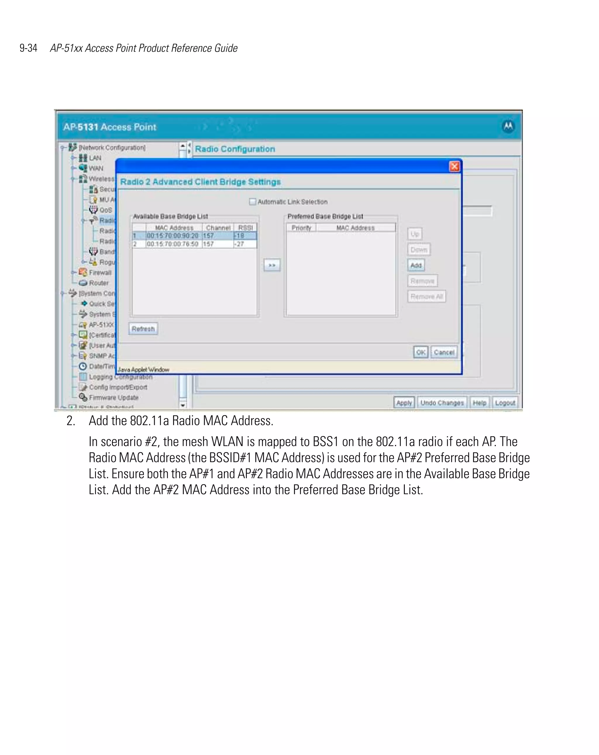 Ap 51xx access point product reference guide