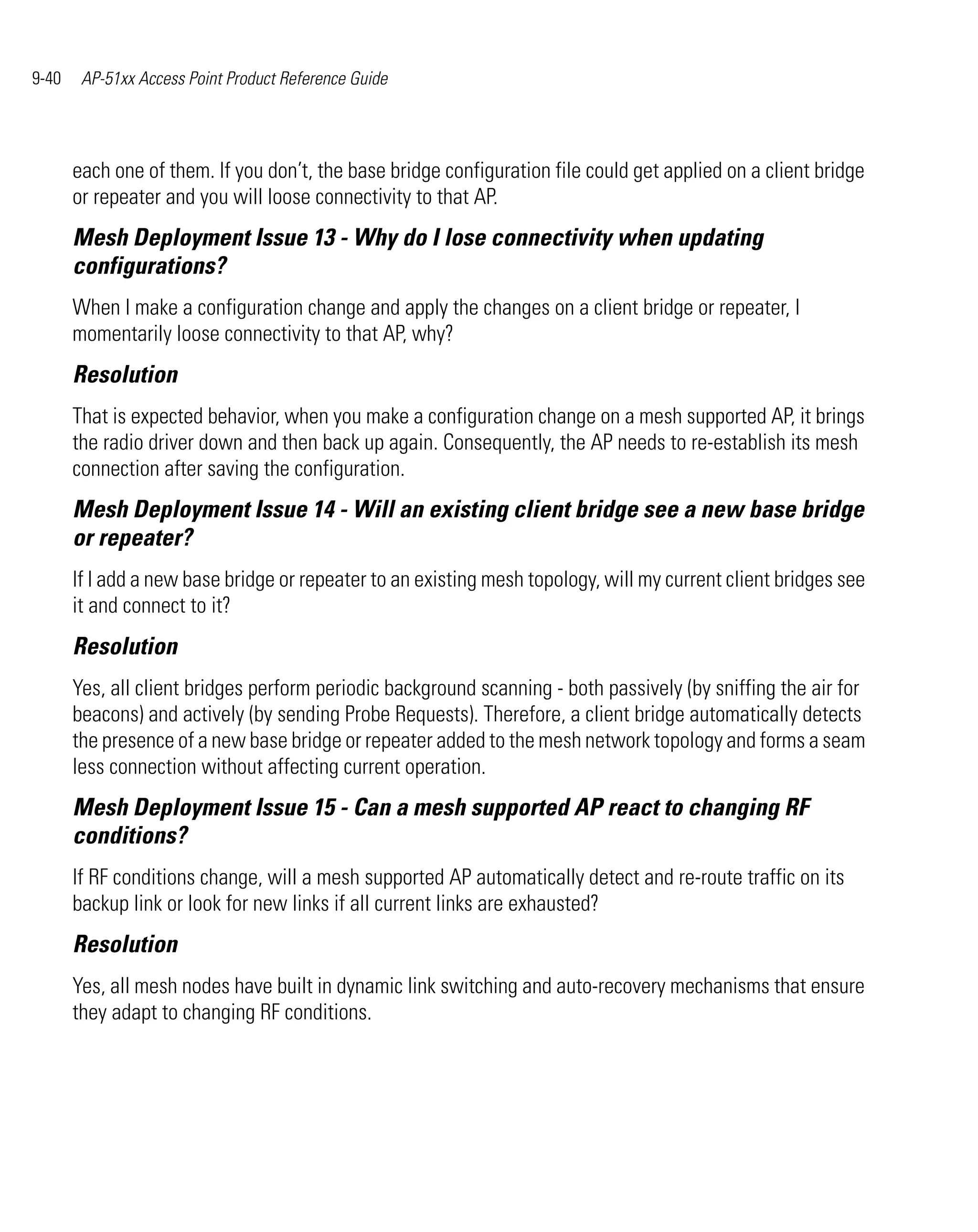 Ap 51xx access point product reference guide