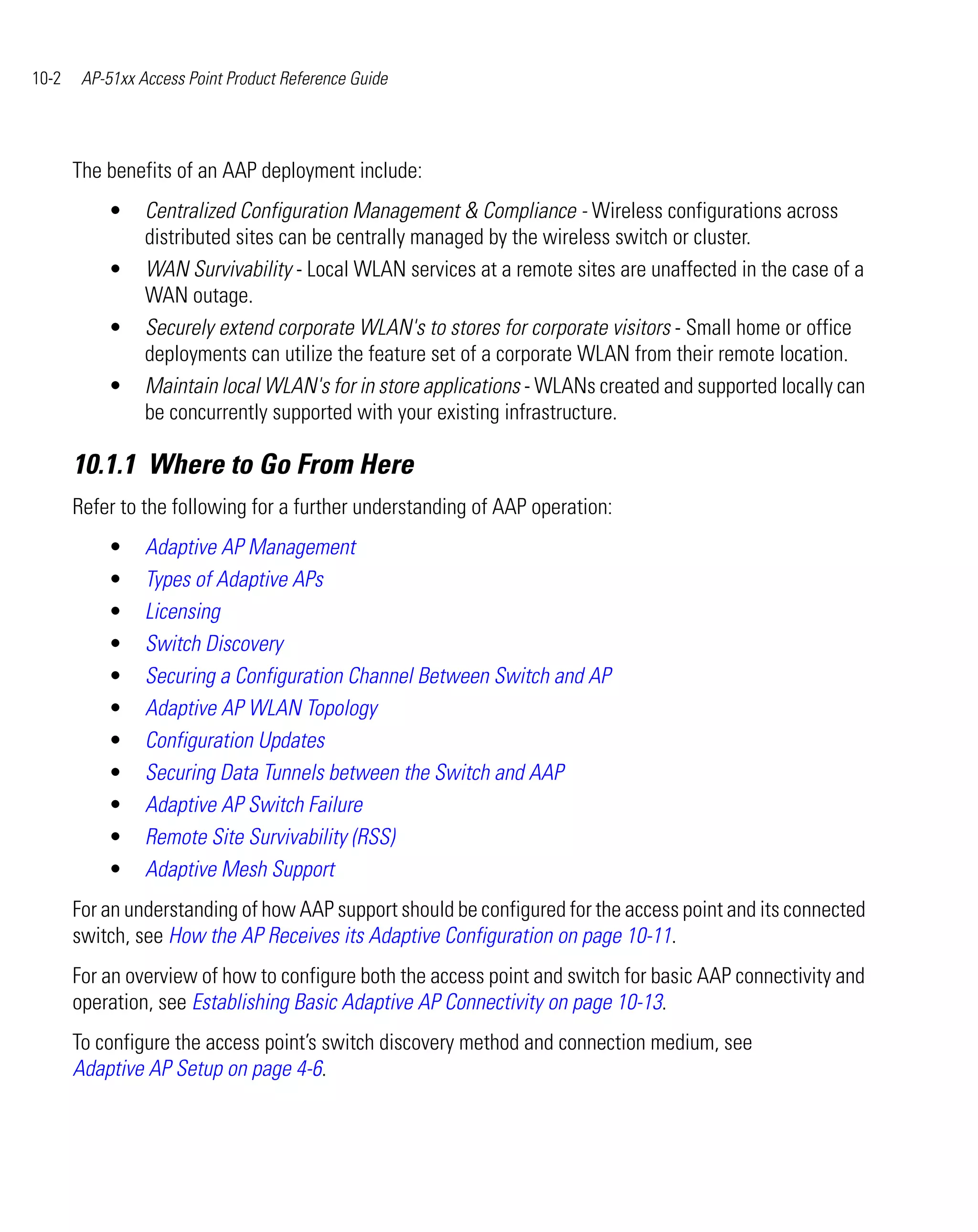 Ap 51xx access point product reference guide