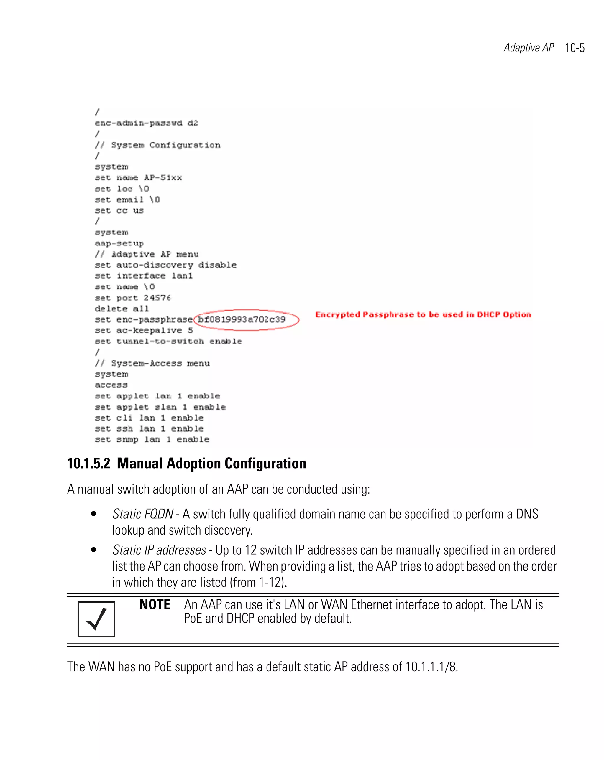 Ap 51xx access point product reference guide