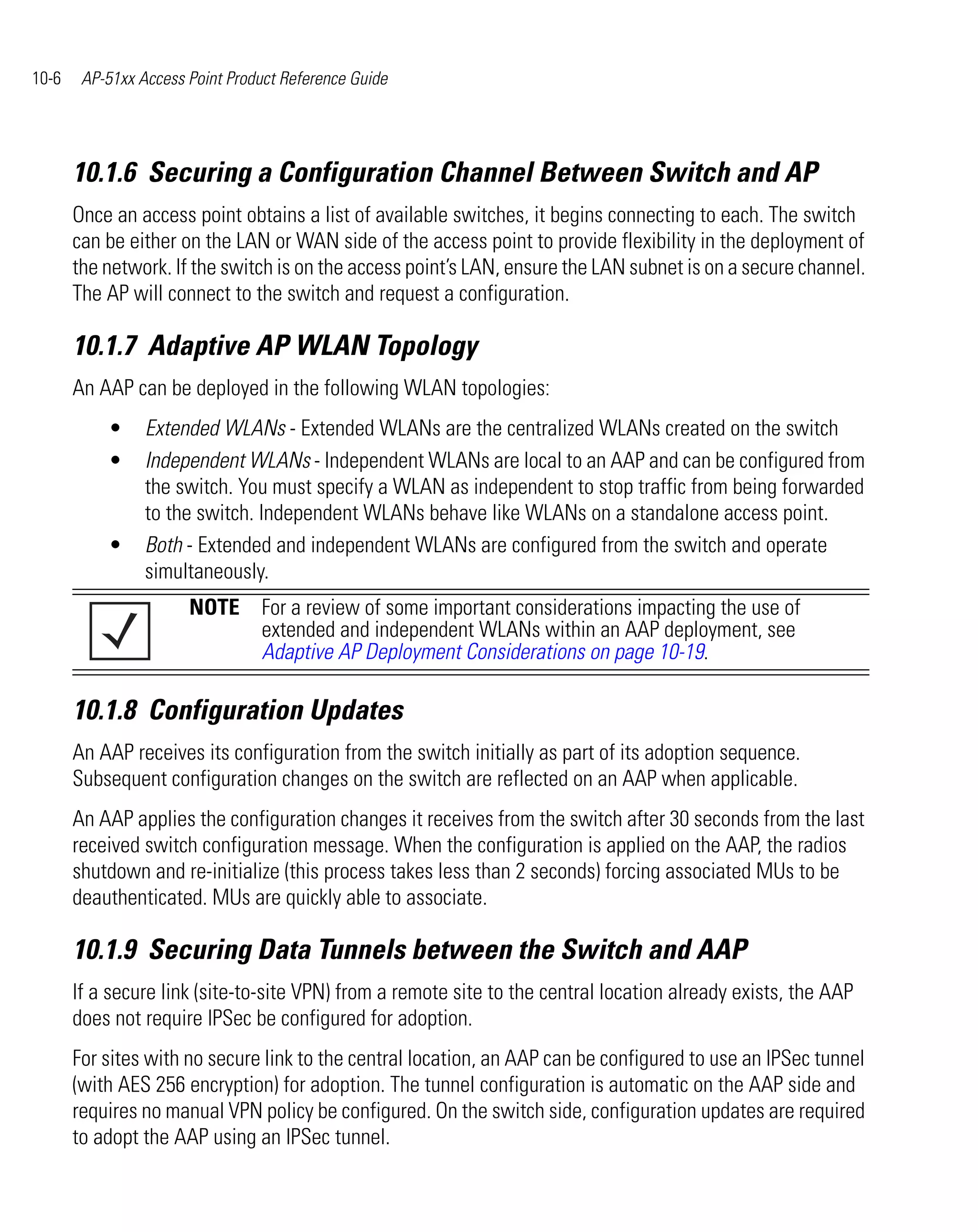 Ap 51xx access point product reference guide