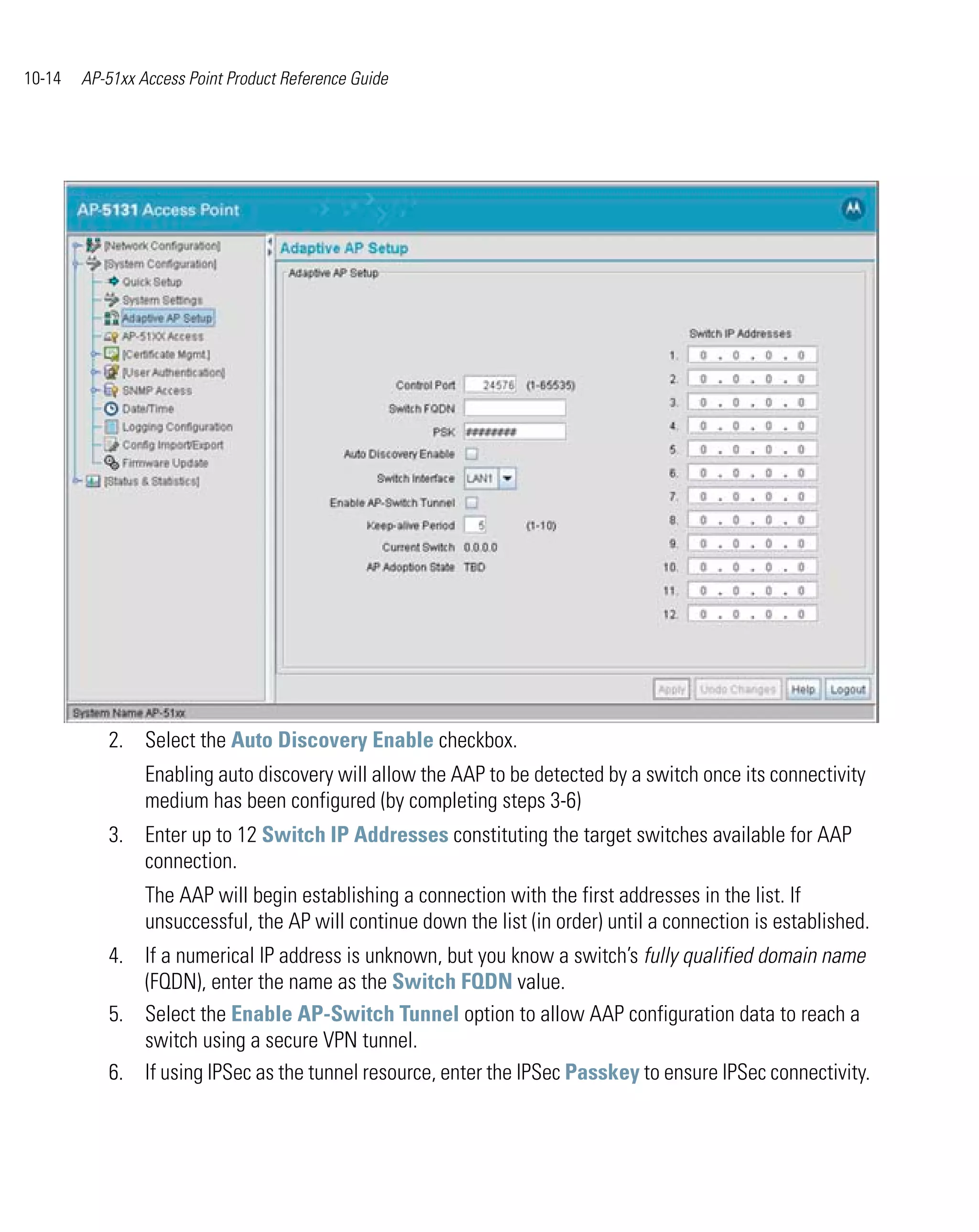 Ap 51xx access point product reference guide