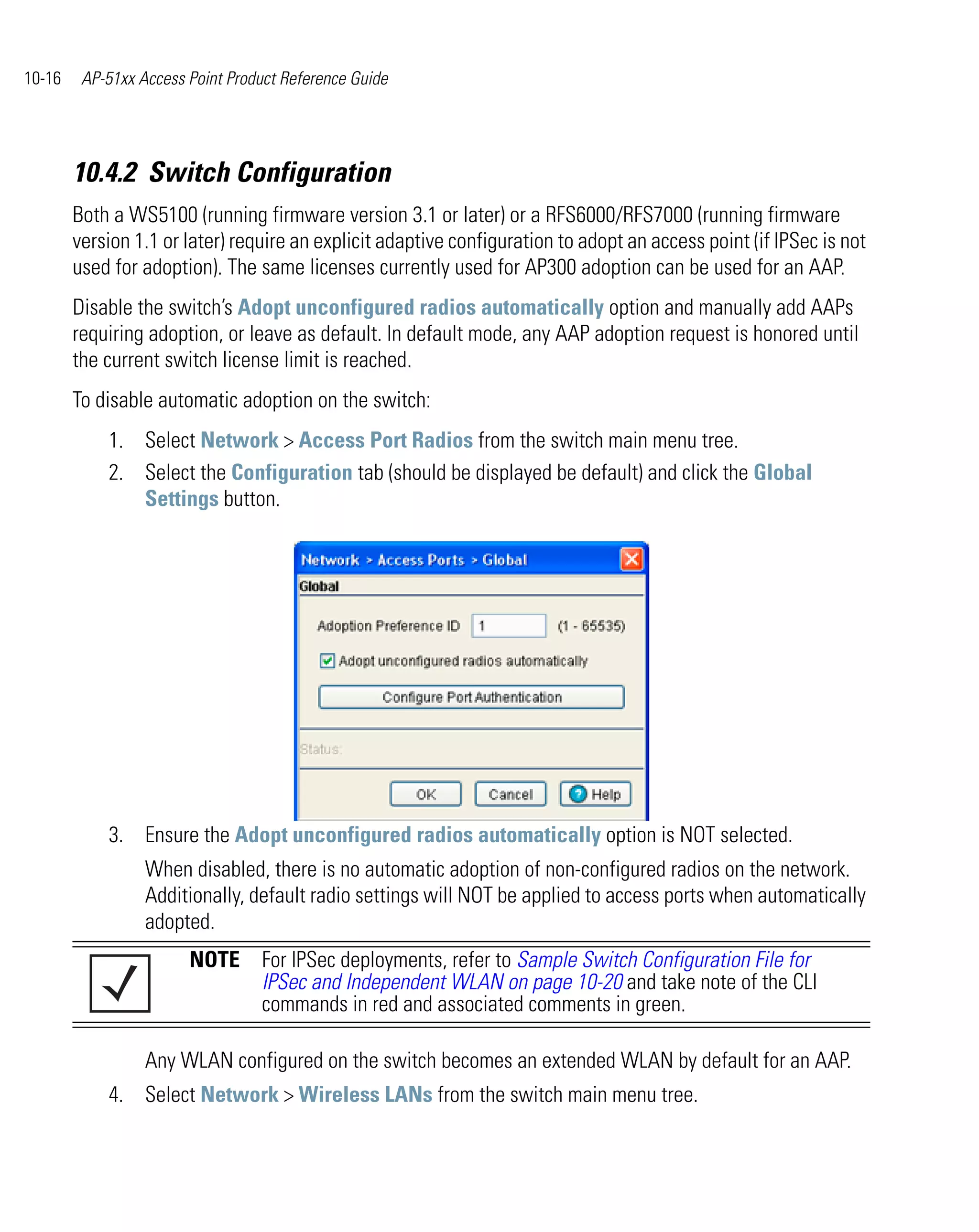Ap 51xx access point product reference guide