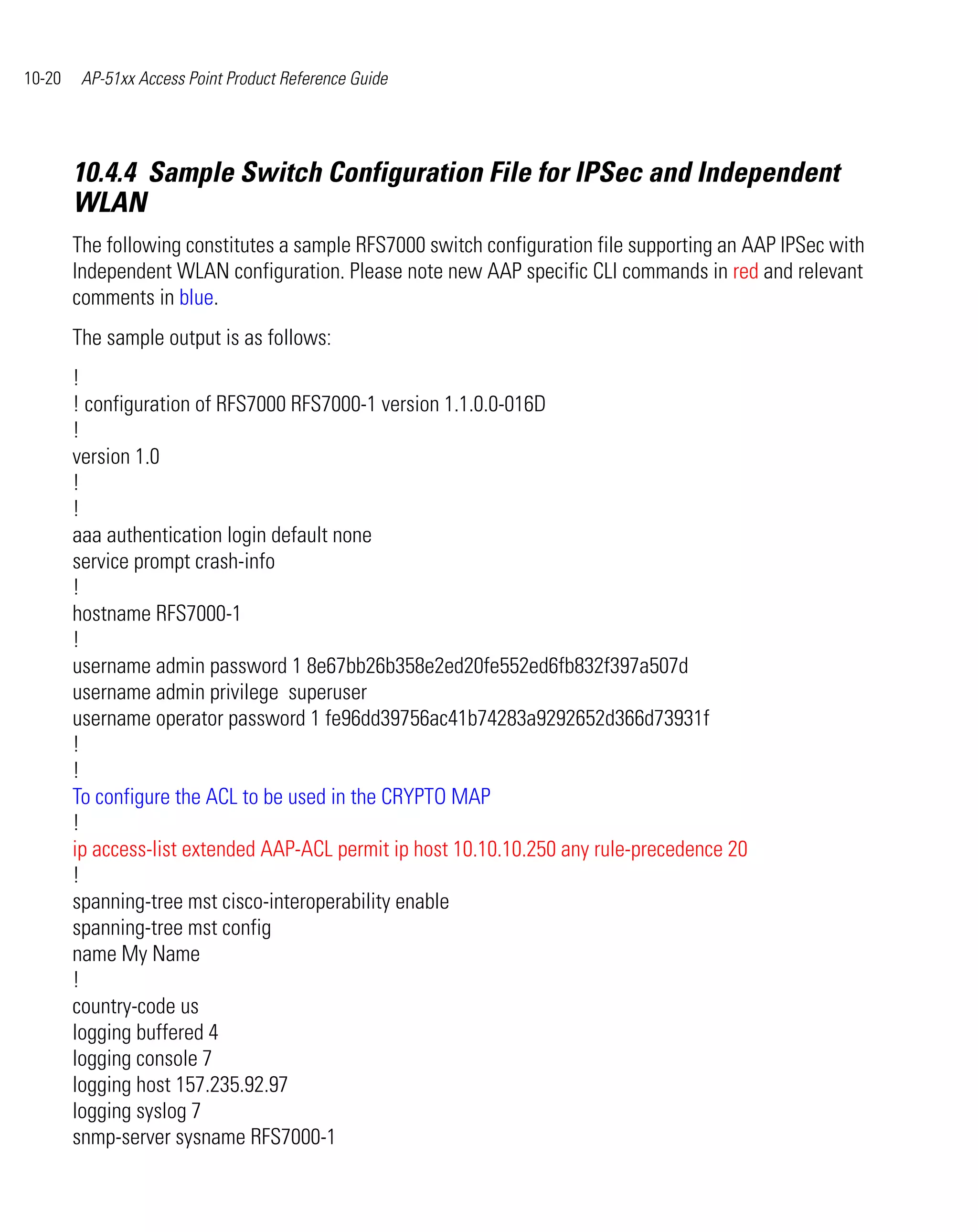 Ap 51xx access point product reference guide