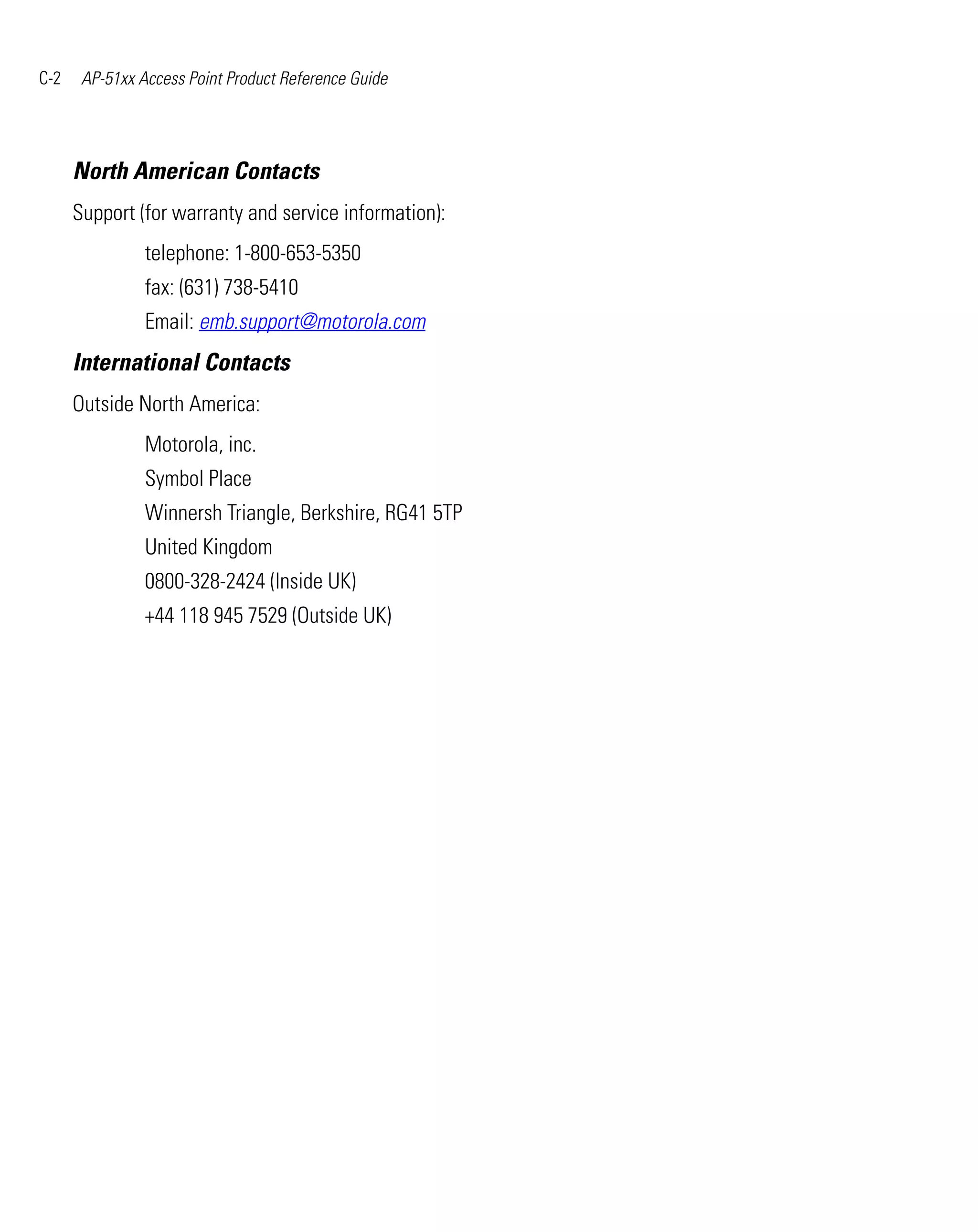 Ap 51xx access point product reference guide
