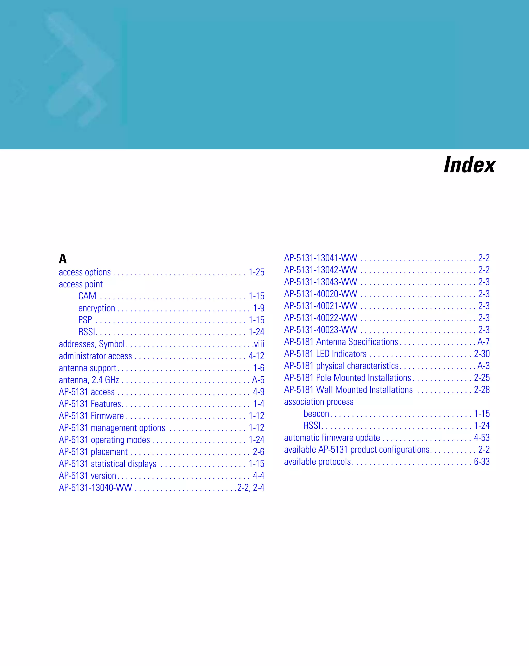 Ap 51xx access point product reference guide