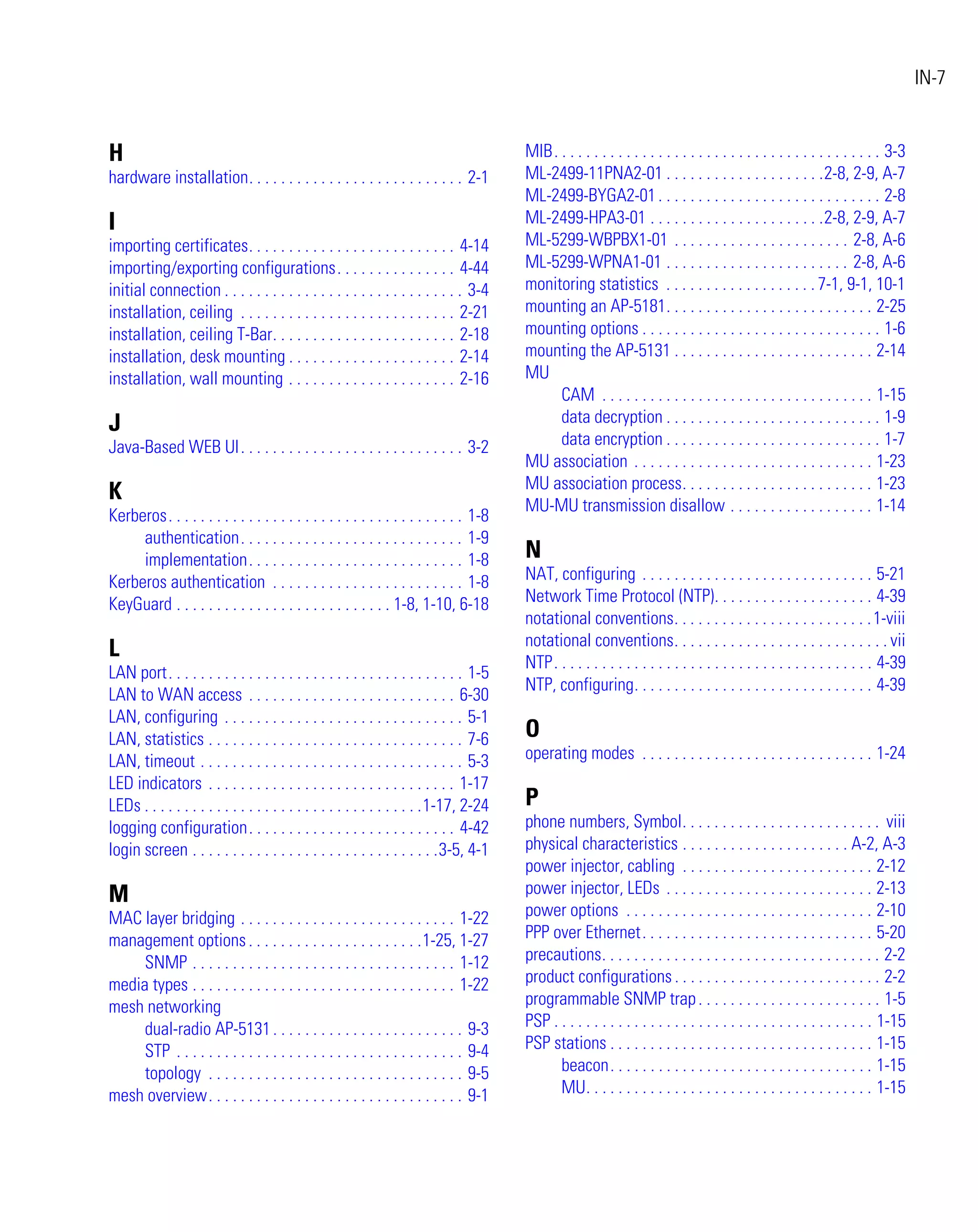 Ap 51xx access point product reference guide
