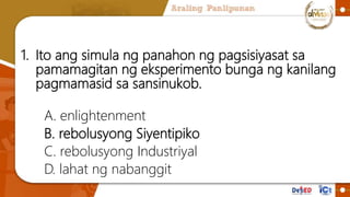 2. Siya ang nagbuo ng isang pormula sa
pamamagitan ng matematika na tungkol sa posibleng
pag-ikot sa isang parabilog ang m...