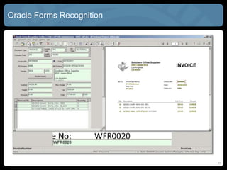 Oracle Forms Recognition
22
 