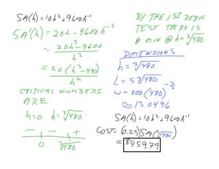 AP Calculus Slides December 5, 2007