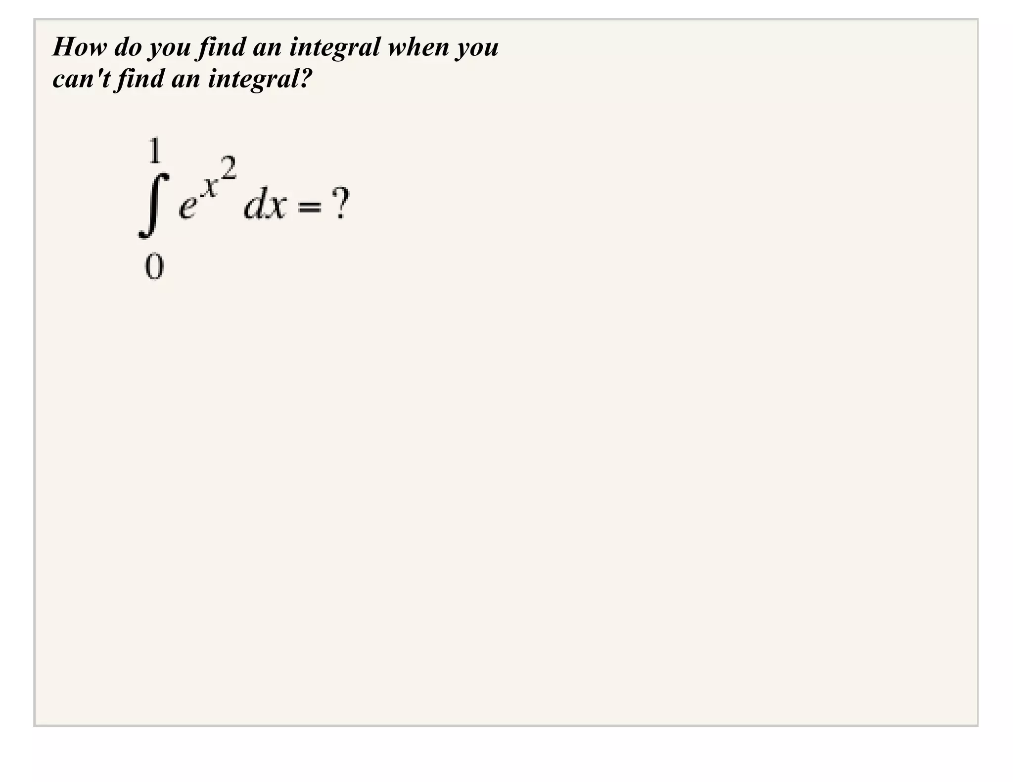 AP Calculus Slides January 18, 2008