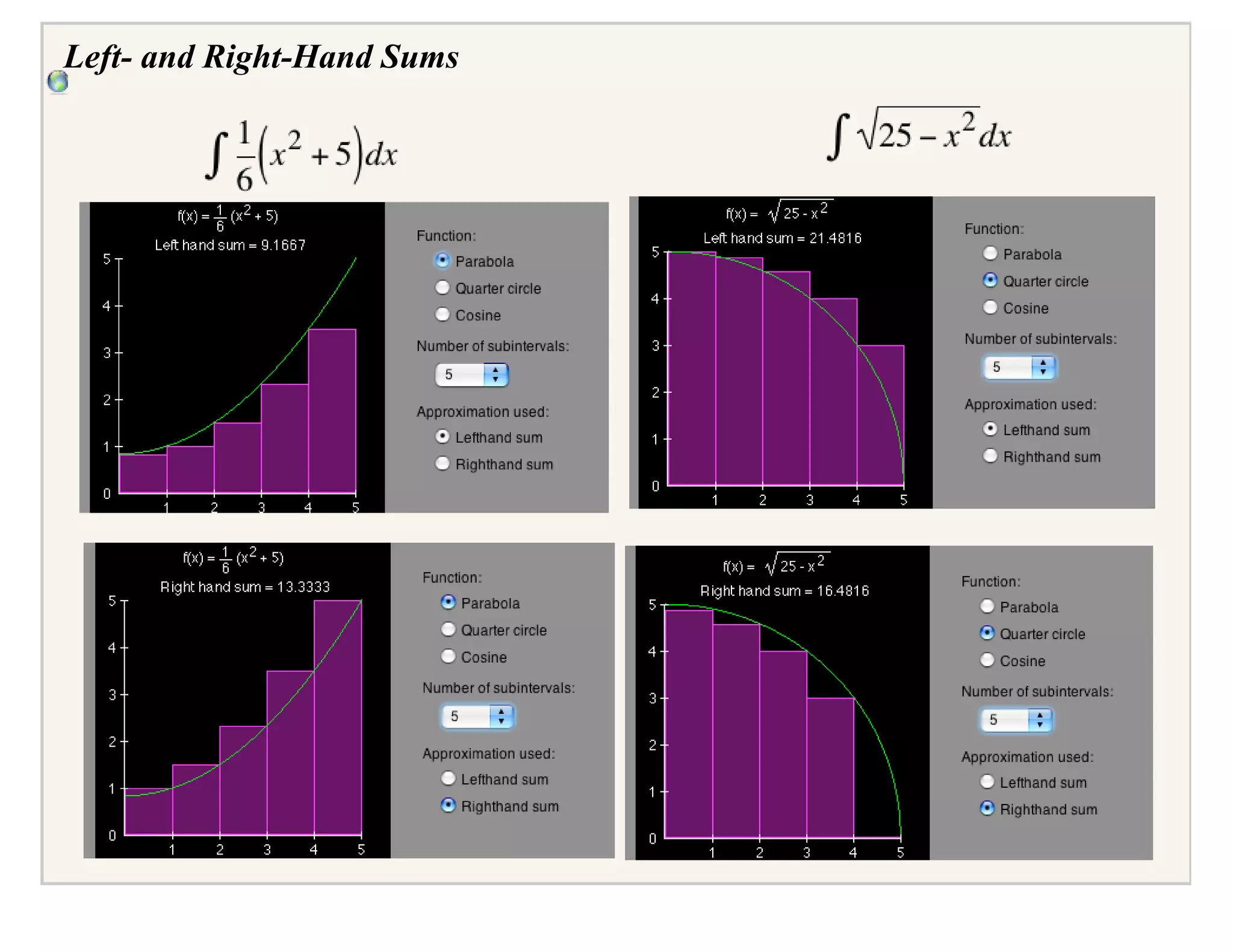 AP Calculus Slides January 18, 2008