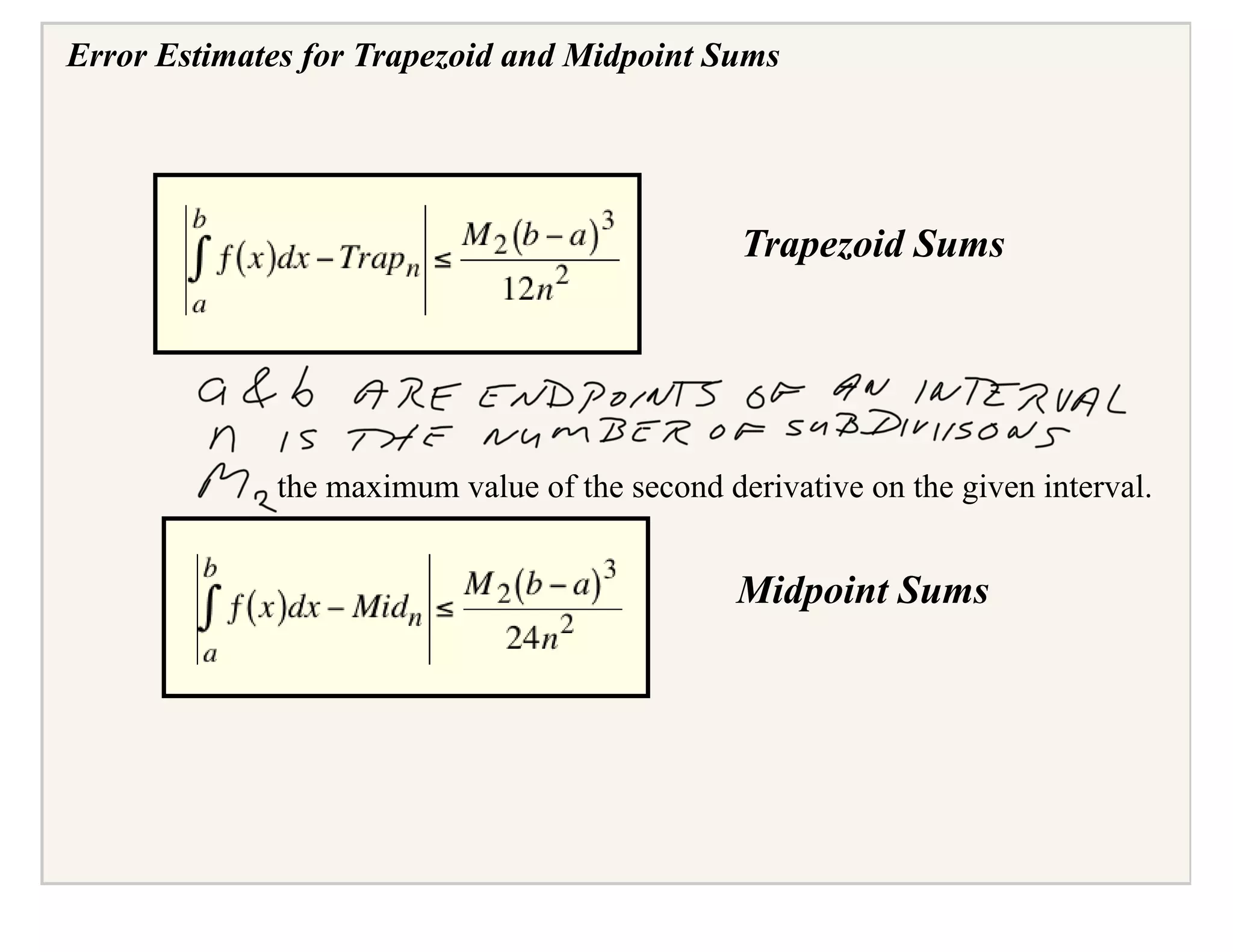 AP Calculus Slides January 18, 2008