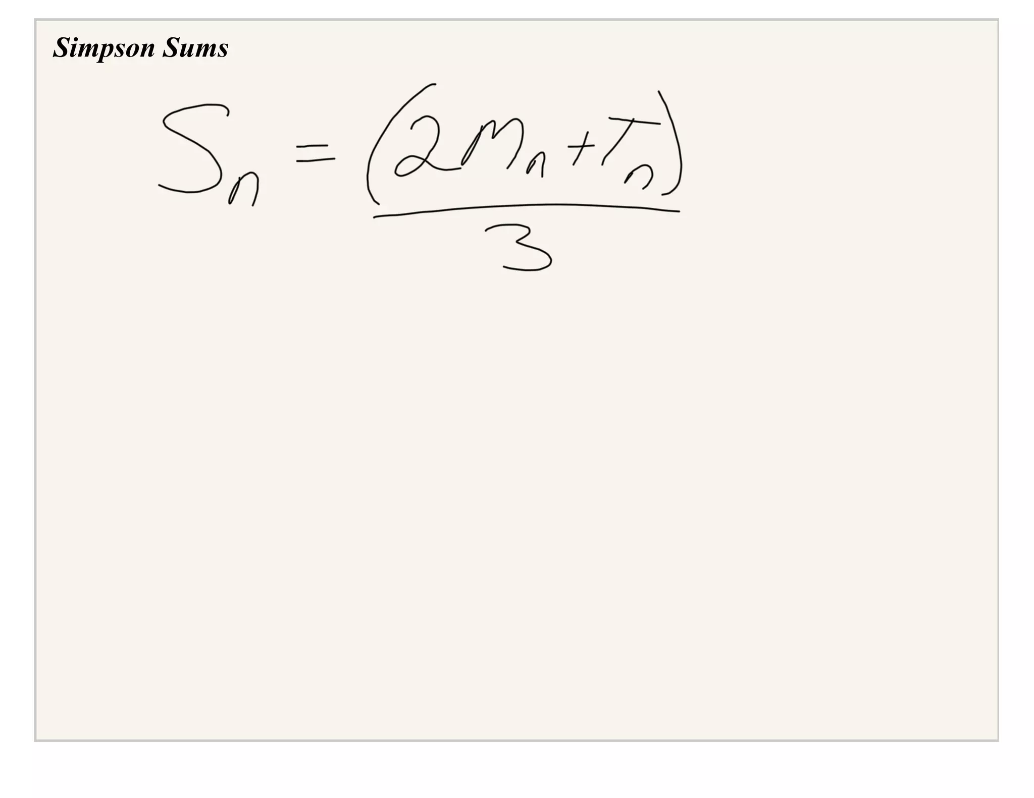 AP Calculus Slides January 18, 2008