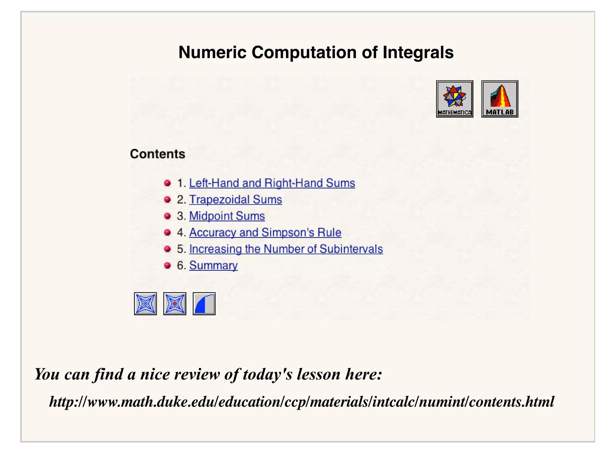 AP Calculus Slides January 18, 2008
