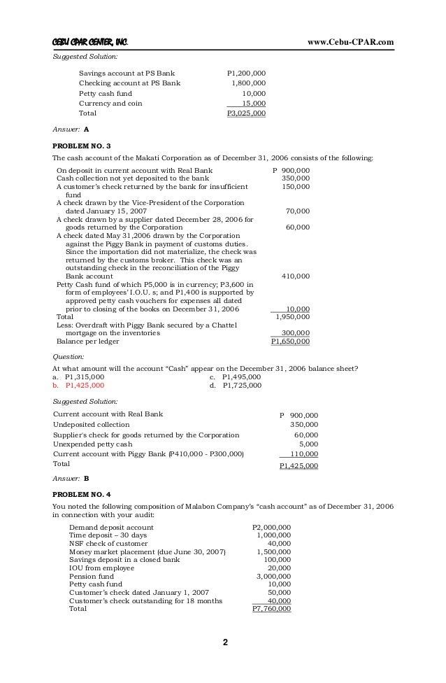 ap cash cash equivalents q