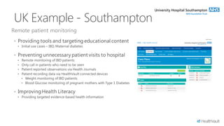 Remote patient monitoring
 •


 •




 •
 