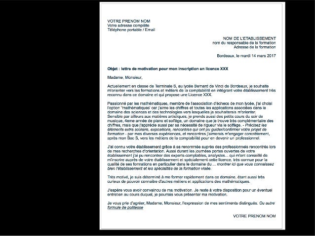 Lettre De Motivation Parcoursup 1500 - Excel dan Rumus Microsoft Excel
