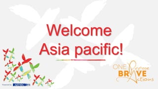 Welcome 
Asia pacific! 
Powered by 
 