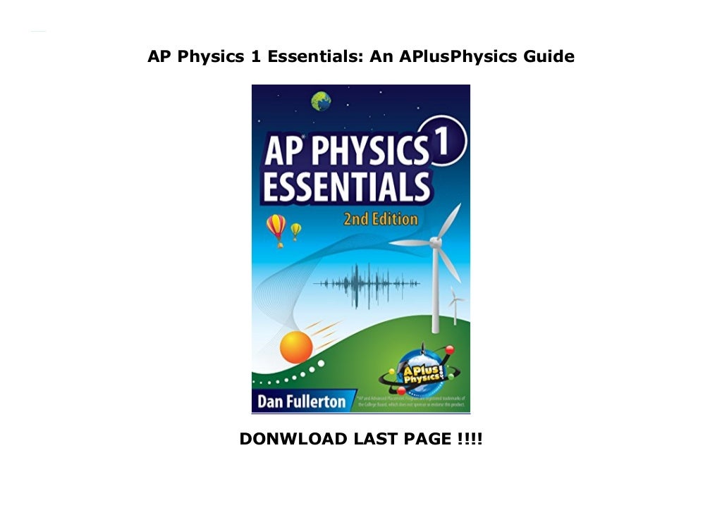 Ap Physics 1 Essentials An Aplusphysics Guide – FGOYZB