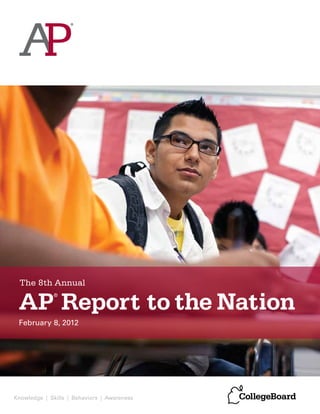 The 8th Annual

 AP Report to the Nation
             ®




 February 8, 2012




Knowledge | Skills | Behaviors | Awareness
 