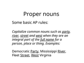 AP Style and Grammar Powerpoint for student journalists | PPT