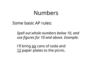 AP Style and Grammar Powerpoint for student journalists | PPT