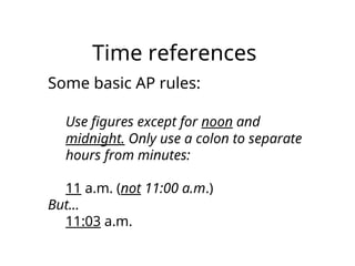 AP Style and Grammar Powerpoint for student journalists | PPT
