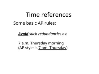 AP Style and Grammar Powerpoint for student journalists | PPT