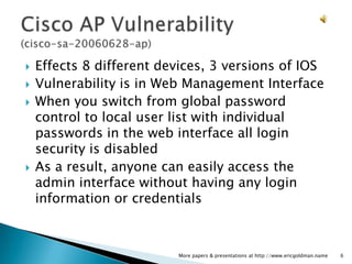 AP Takeover Attacks