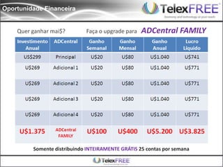 Oportunidade Financeira


    Quer ganhar mai$?        Faça o upgrade para   ADCentral FAMILY




         Somente distribuindo INTEIRAMENTE GRÁTIS 25 contas por semana
 