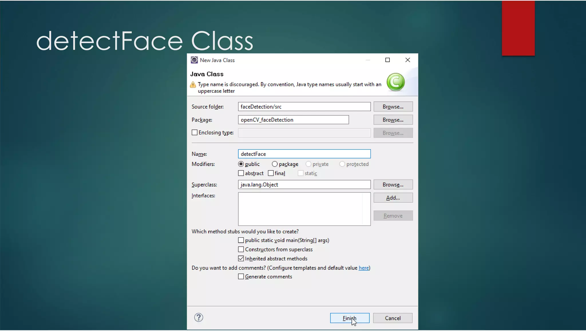 detectFace Class 