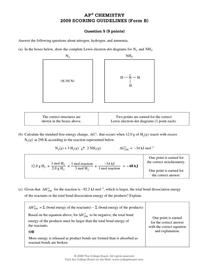 chemistry-ap-scoring-guidelines-from-b-2009