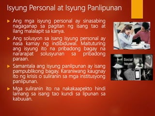 Epekto Ng Isyung Panlipunan